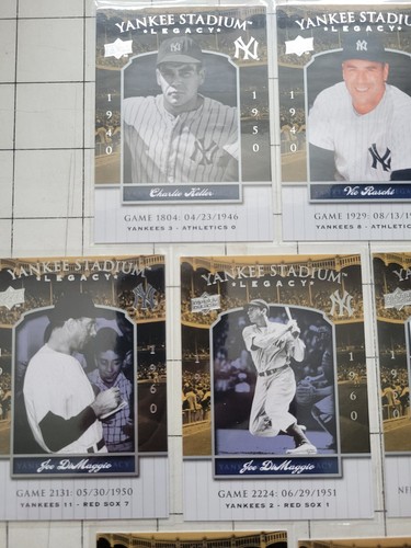 Yankee Stadium Legacy Upper Deck 2008 Lote (10 cartas sin engaños) 1804-3329 - Imagen 2 de 7