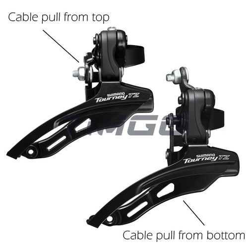 Shimano TourneyTZ FD-TZ500 3×6/7 Speed MTB Front Derailleur Top/Down Pull TZ30 - Picture 2 of 8