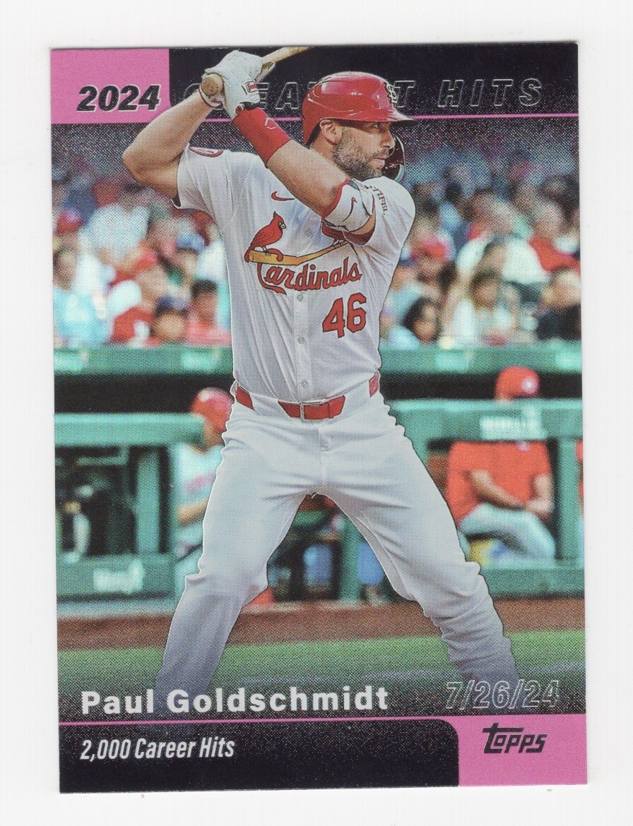 topps now ゴールドシュミット Paul Goldschmidt 487 Paul Goldschmidt 8th Walk-Off HR 2024 MLB TOPPS NOW Card 484
