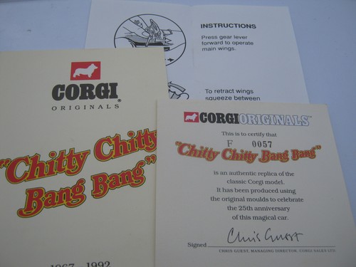 CORGI CHITTY 25TH ANNIVERSARY NUMBER NO 57/7500 SET - WITH 35TH ANNIVERSARY SET - Bild 4 von 9