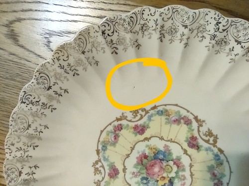 Vintage American Limoges 10" Dinner Plate Toledo Delight 22-k Gold N Ohio - Picture 2 of 4