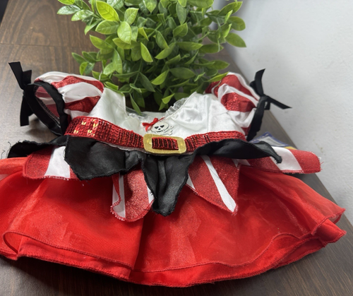 Build A Bear Piraten Prinzessin Kleid SELTEN 2013 nicht mehr produziert Totenkopf rot Kostüm Halloween - Bild 1 von 8