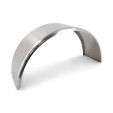 Single Axle Aluminum Smooth Trailer Fender 10.75 x 32 x 15