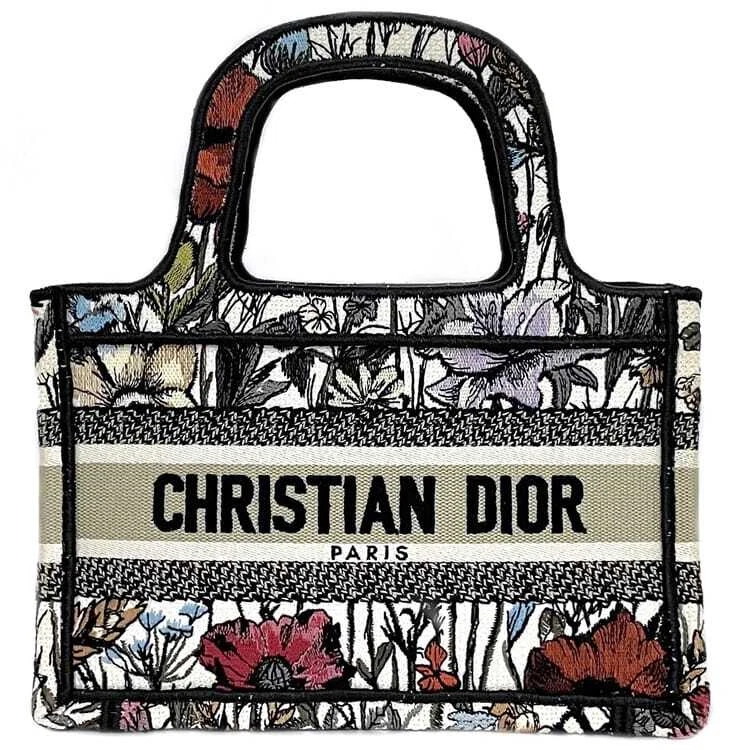 Mini sac fourre tout Christian Dior livre fourre tout mini multicolore mille fleurs S5475ZWRF