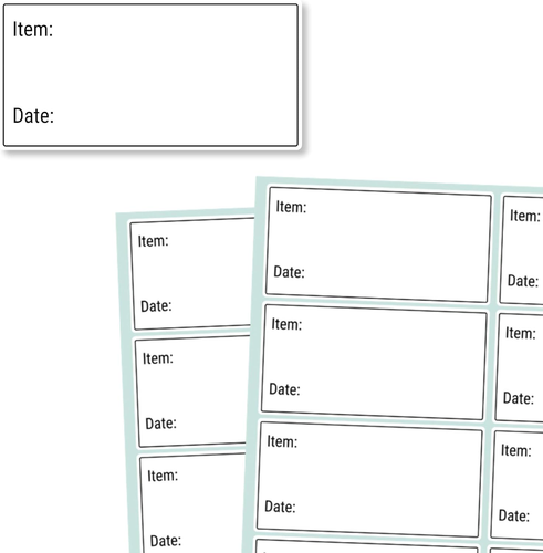 200 Pieces, 2" X 1", Removable Food Labels for Freezer Storage, Date Stickers to - Picture 11 of 12
