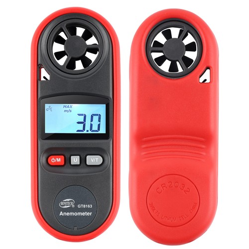 Digital Anemometer Air Flow Meter LCD Wind Speed Gauge Handheld Thermometer - Picture 12 of 13