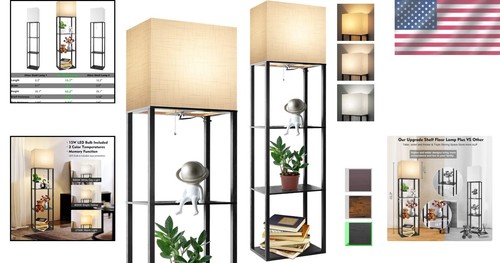 Versatile Shelf Lamp: 15W LED Bulb, 3 Colors, Perfect for Living Room & Office - Picture 2 of 10