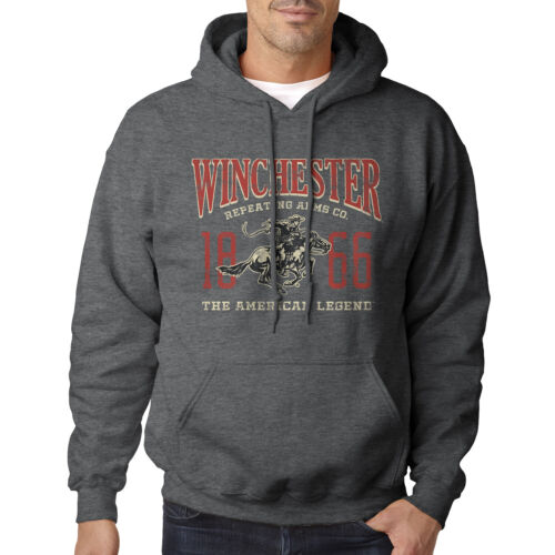 Winchester Classic - Vintage 1866 Impreso Pullover de Lanza Con Capucha Sudadera - Imagen 4 de 6