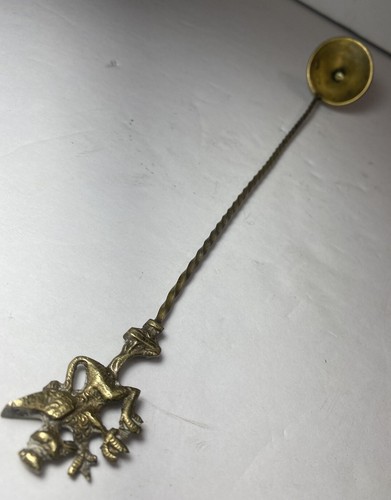 Antique Candle Sniffer Brass Sand Cast Early 1900s Ornate - Picture 10 of 11