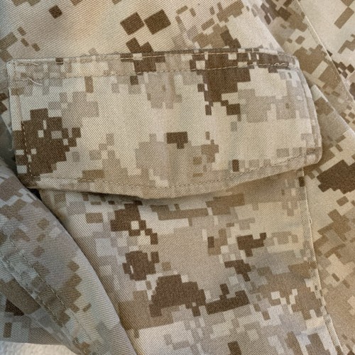 USMC Marines Shirt Jacket Digital Camo Desert Medium Regular Camouflage Marpat - Picture 5 of 7