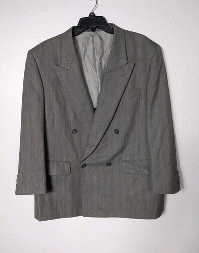 Paolo Gucci Men Sz 46 R Vintage S Old Money Front Pockets New Wool Blazer 11
