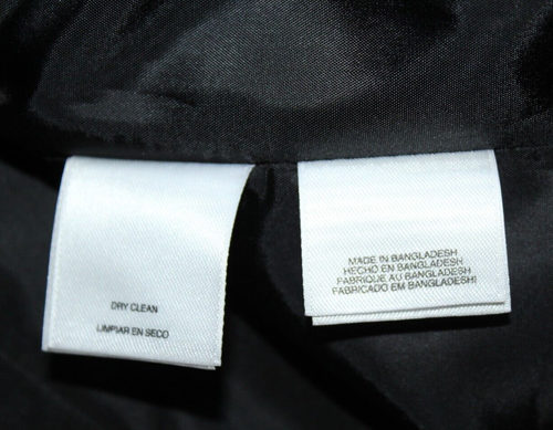 Black Label by Evan Picone Black White Stripe Lined Suit Jacket Women's Size 4 - 第 10/10 張圖片
