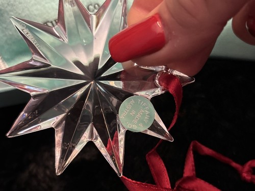 Beautiful Tiffany Glass Snowflake Christmas Ornament - Bild 3 von 10
