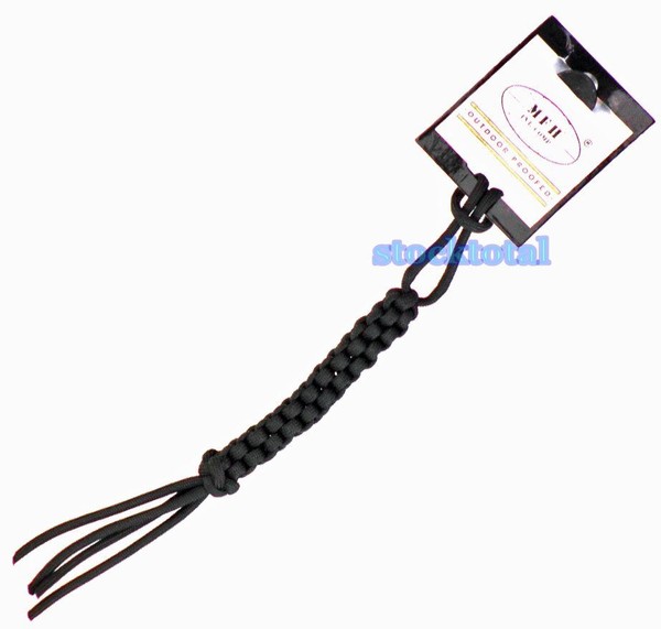 LLAVERO PARACORD NEGRO Paracord Keychain 24 CMS 100% POLIESTER 28263A MF13