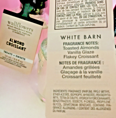 ALMOND CROISSANT HOME FRAGRANCE WALLFLOWER REFILL BATH BODY WORKS LOT X 5 - Picture 2 of 2