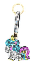 TB Unicorn Fantastic Rhinestone Cotton Plush Women Car Charms Pendants Keychains