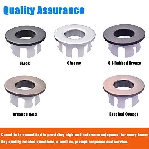 Kitchen Bathroom Sink Basin Vanity Sink Trim Overflow Cover 100% Solid Brass Ins - Picture 4 of 4