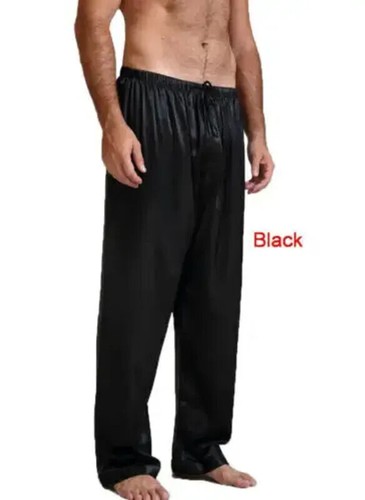 Summer New Mens Loose Satin Pants Sleep Bottoms Nightwear Ice Silk Home Pajamas - Picture 15 of 28