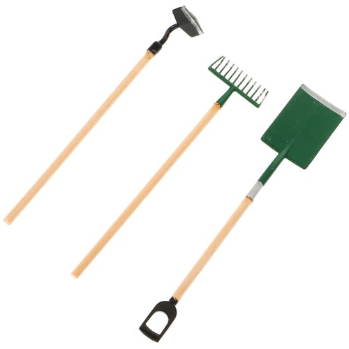 3 Pcs Garden Tools Toy Miniature Garden Tools Miniature Farming Tools - Picture 11 of 12
