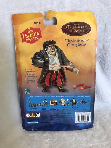 Figurine en argent Disney Hasbro Treasure Planet Missile Shootin Cyborg vintage 2002 neuve - Photo 7/11