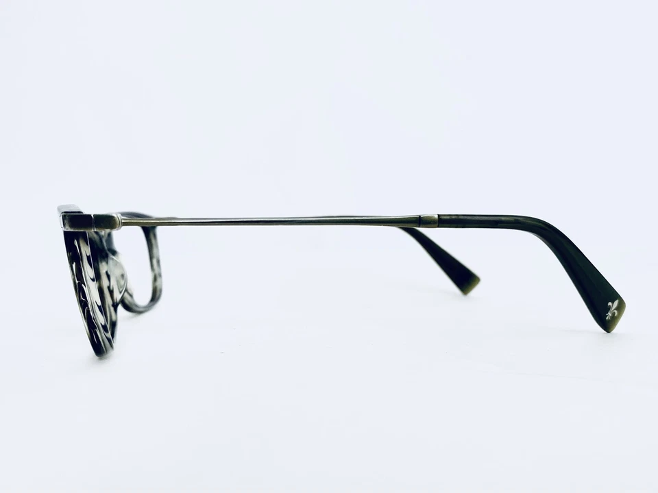 Gafas Wayfarer Serafín Madera Mate Grano Verde Transparente Hechas a Mano Japón 52 17 140 Foto 3 de 4