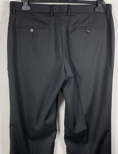 Pantalones de vestir para hombre United Colors of Benetton negros EUR 50 EE. UU. 34/34 frente plano - Imagen 4 de 8