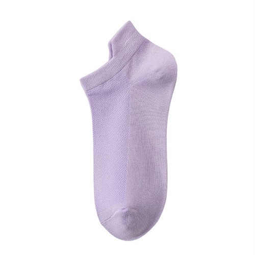 5 pares de calcetines tobilleros cortos transpirables de verano de malla de algodón para mujer - Imagen 12 de 16