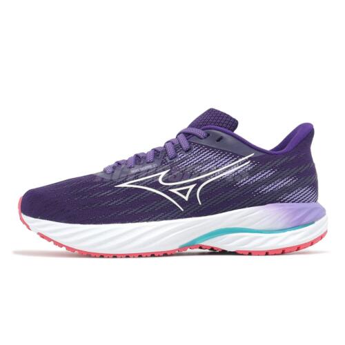 Mizuno Wave Inspire 21 Purple White Women Road Running Jogging Shoes J1GD2544-27 - Picture 2 of 8