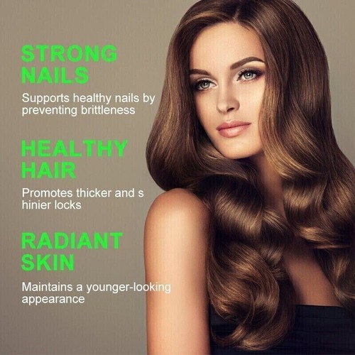 DHT Blocker Hair Growth Supplement Biotina ad alta potenza e Saw Palmetto 60 ... - Foto 5 di 7