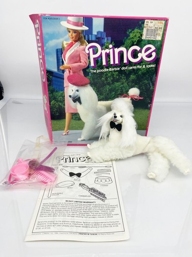 NEU Barbie 1984 Vintage HUND PRINZ DER PUDEL Barbie Cares For And Loves Puppe