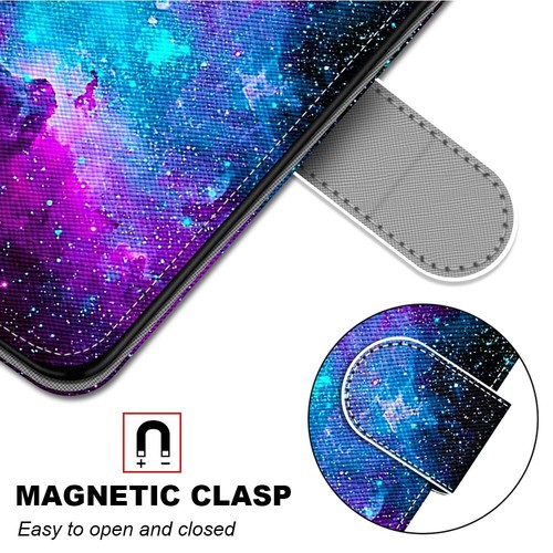 For Various Phone Starry Sky Magnetic Leather Flip Wallet Case Stand Hot Luxury - Picture 7 of 12