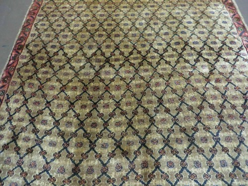 4' X 6' Handmade Indian Allover Wool Rug Camel Hair Color #119 - Picture 4 of 12