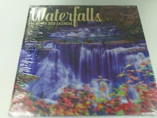 WATERFALLS 2018 CALENDAR 16 MONTH 12" X 12" WATER FALLS 