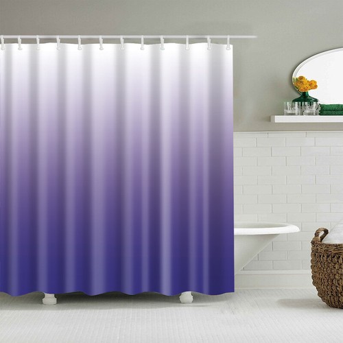 New Extra Long Plastic Waterproof Shower Curtain With Thick Hooks Multiple sizes - Picture 29 of 69