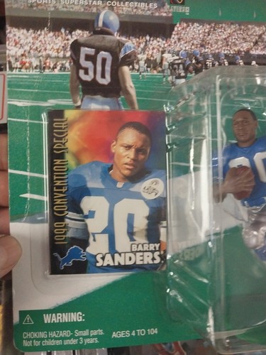 1999 Starting Lineup Convention Sealed Barry Sanders Football Action Figure - Picture 3 of 7