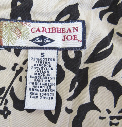 CARIBBEAN JOE KHAKI HOODED JACKET SMALL COTTON NYLON BLEND TIES ZIPPERS - Picture 5 of 12