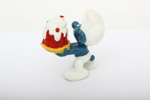 Smurfs 20040 20117 20100 Gift Cake Flowers Lot Vintage Bully Schleich - Picture 3 of 11