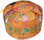 22" brown decorative round ottoman pouf stool chair pouffe handmade indian decor