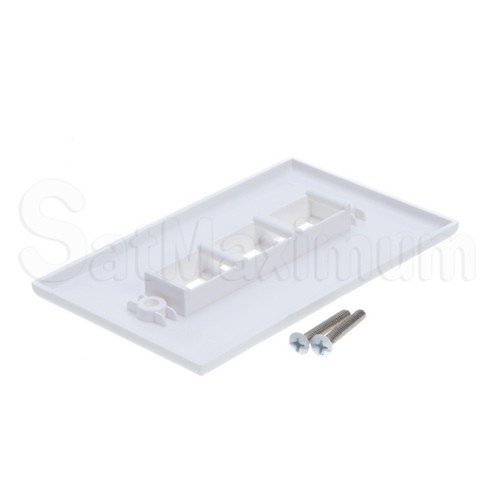 Wandplatte RJ-45 für Keystone Buchse 1 Port 2 Port 3 Port 4 Port 6 Port - SET - Bild 7 von 22