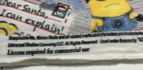 Lieber Weihnachtsmann - Ich kann erklären - Despicable Me Minions auf blauem Hintergrund - Fleece - Bild 3 von 3