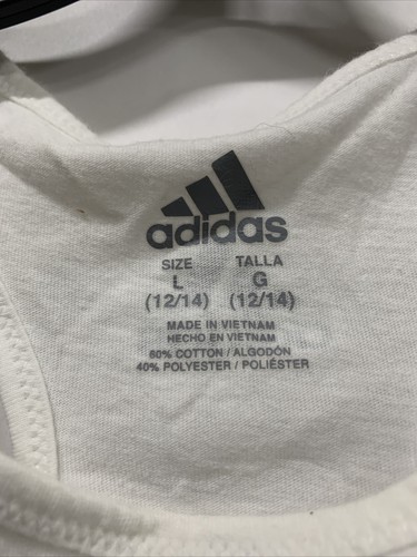 Kids Adidas RED WHITE BLUE Tank Top. Size Large - Picture 2 of 3