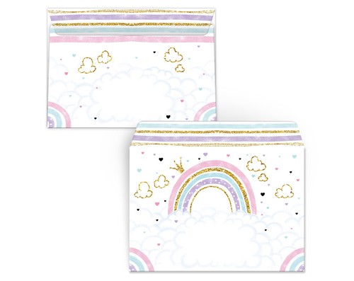 Briefpapier-Set Notizblock (A5) Briefumschläge Regenbogen Kindermotiv liniert - Bild 14 von 24