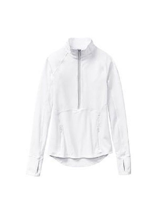 NWT Athleta Plush Tech Half Zip - White SIZE XS E123 NWT Athleta Plush Tech Half Zip - White SIZE XS E123