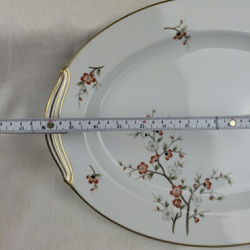 Noritake China Brenda Oval Platter 5329 Gold floral Japan 16" x 12" - Picture 2 of 10