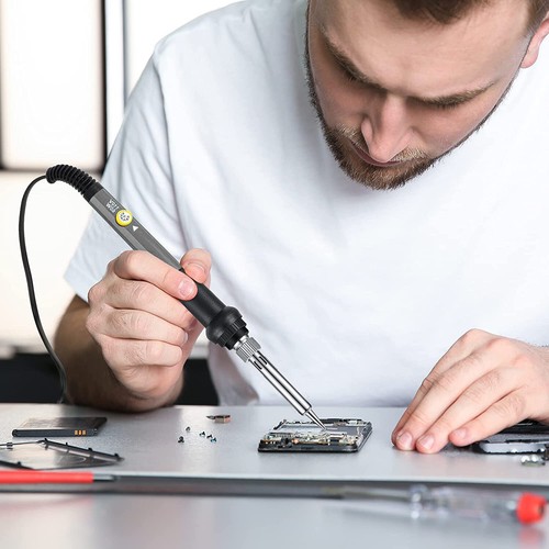 Lötkolben Elektrische Pistole Einstellbare Temperatur Schweißen Löten Draht Kit 60W - Bild 16 von 17