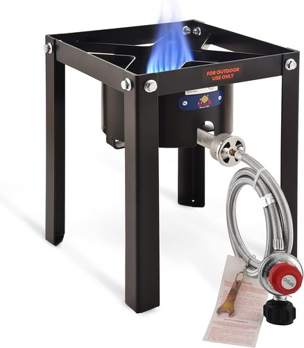Portable 55,000BTU Outdoor Gas Burner - Perfect for Turkey Fry & Crawfish Boil - Picture 3 of 8