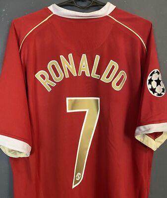 UEFA MANCHESTER UNITED 2006/2007 RONALDO #7 SOCCER FOOTBALL