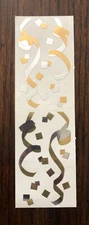 Vintage 1987 Mrs. Grossman's Foiled Confetti Stickers. Gold - 