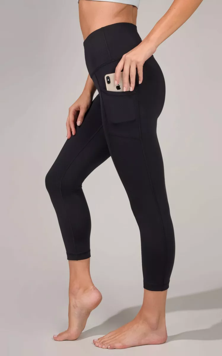 NEW 90 Degree By Reflex Interlink High Waist Pocket Capri Leggings