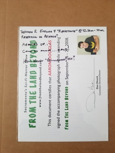 Aaron Douglas Chief (#2) - Battlestar Galactica 8" x 10" COA Autogramm signed. - Bild 2 von 3